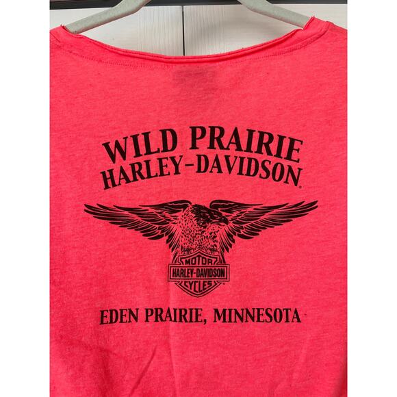 HARLEY DAVIDSON Wild Prairie Rhinestone Fitted T Shirt - Picture 4 of 4